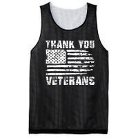 Thank You Veterans American Flag Proud Veteran Mesh Reversible Basketball Jersey Tank