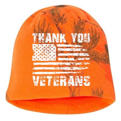 Thank You Veterans American Flag Proud Veteran Kati - Camo Knit Beanie