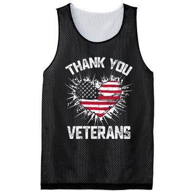 Thank You Veterans American Flag Veterans Day 2024 Mesh Reversible Basketball Jersey Tank