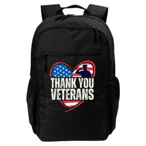 Thank You Veterans Day Memorial Day Partiotic Military Usa Daily Commute Backpack