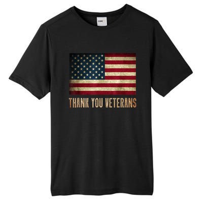 Thank You Veterans Day Military Life Army Affairs Grateful Tall Fusion ChromaSoft Performance T-Shirt