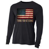 Thank You Veterans Day Military Life Army Affairs Grateful Cooling Performance Long Sleeve Crew