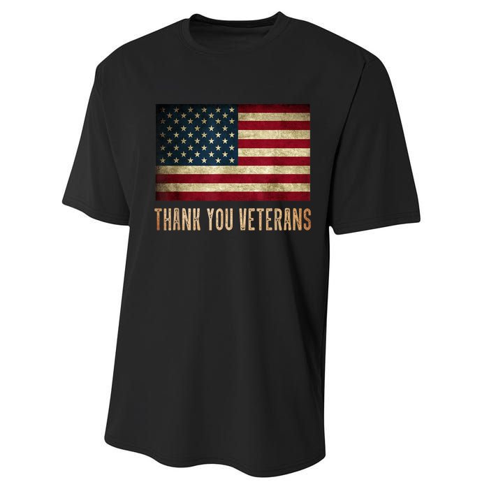 Thank You Veterans Day Military Life Army Affairs Grateful Performance Sprint T-Shirt