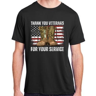 Thank You! Veterans Day & Memorial Day Partiotic Military Adult ChromaSoft Performance T-Shirt