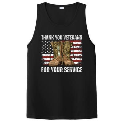 Thank You! Veterans Day & Memorial Day Partiotic Military PosiCharge Competitor Tank