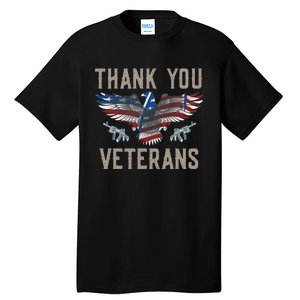 Thank You Veterans Will Make An Amazing Veterans Day US Eagle Tall T-Shirt