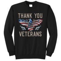 Thank You Veterans Will Make An Amazing Veterans Day US Eagle Tall Sweatshirt