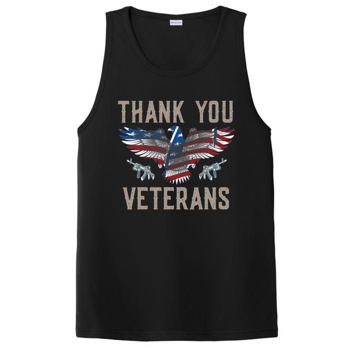 Thank You Veterans Will Make An Amazing Veterans Day US Eagle PosiCharge Competitor Tank