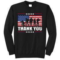 Thank You Veterans American Flag Patriotic Veteran Sweatshirt