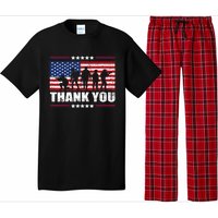 Thank You Veterans American Flag Patriotic Veteran Pajama Set