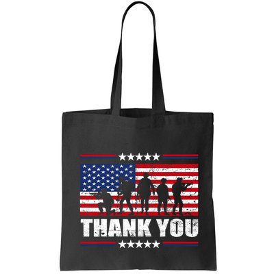 Thank You Veterans American Flag Patriotic Veteran Bag