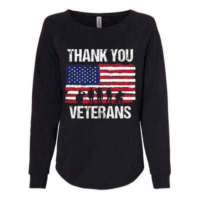 Thank You! Veterans Day & Memorial Day Partiotic Military Womens California Wash Sweatshirt