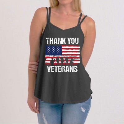 Thank You! Veterans Day & Memorial Day Partiotic Military Women's Strappy Tank