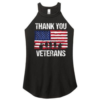 Thank You! Veterans Day & Memorial Day Partiotic Military Women’s Perfect Tri Rocker Tank