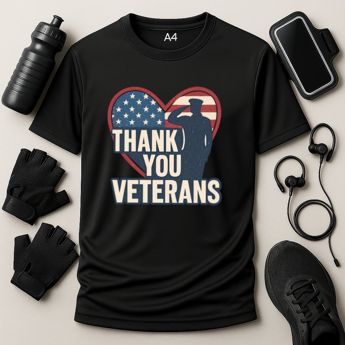 Thank You Veterans Cooling Performance Crew T-Shirt