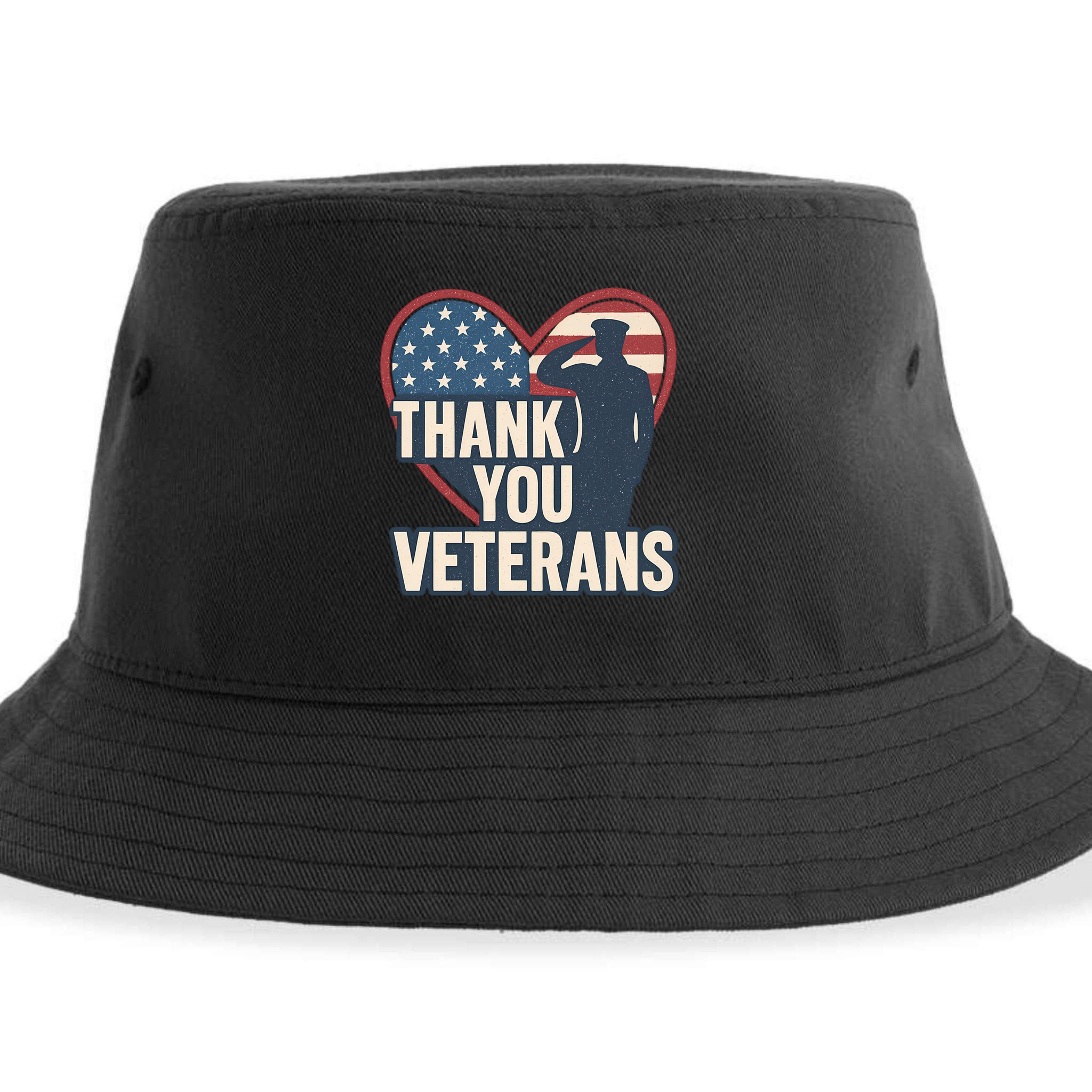 Thank You Veterans Sustainable Bucket Hat