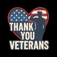 Thank You Veterans Drawstring Bag