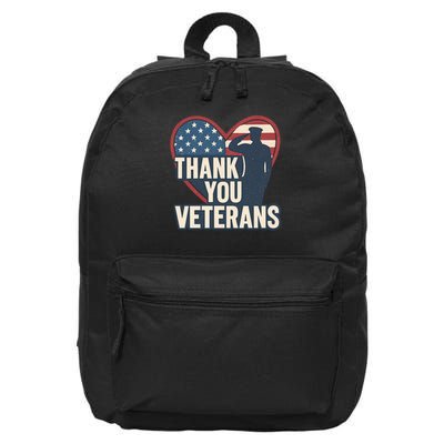Thank You Veterans 16 in Basic Backpack