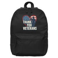 Thank You Veterans 16 in Basic Backpack
