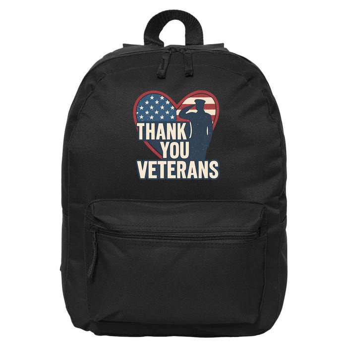 Thank You Veterans 16 in Basic Backpack