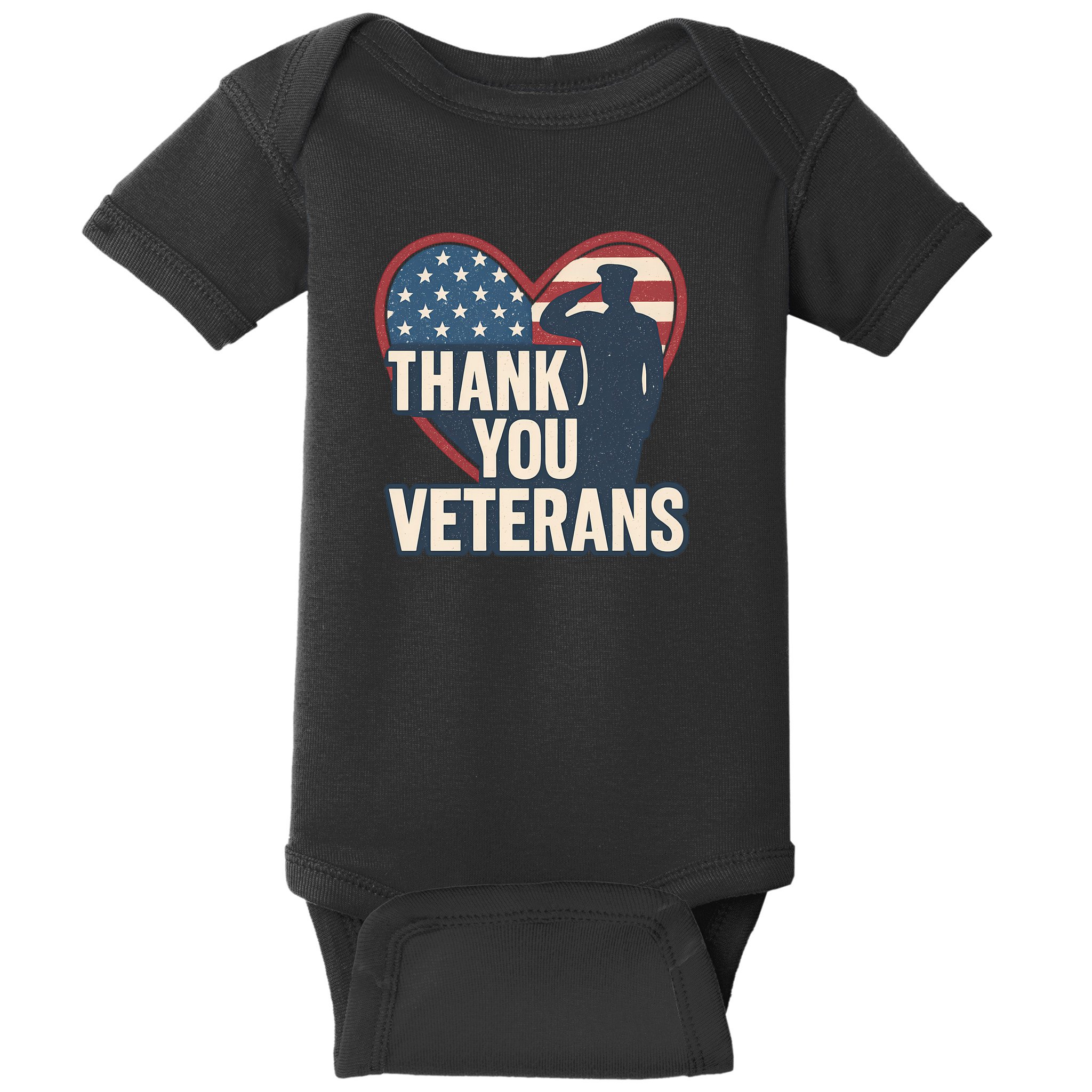 Thank You Veterans Baby Bodysuit