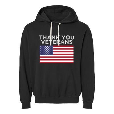 Thank You Veterans For Veterans Day Gift Garment-Dyed Fleece Hoodie