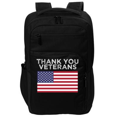 Thank You Veterans For Veterans Day Gift Impact Tech Backpack