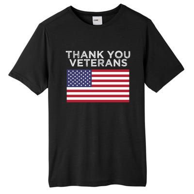 Thank You Veterans For Veterans Day Gift Tall Fusion ChromaSoft Performance T-Shirt