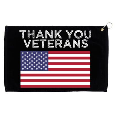 Thank You Veterans For Veterans Day Gift Grommeted Golf Towel