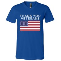 Thank You Veterans For Veterans Day Gift V-Neck T-Shirt