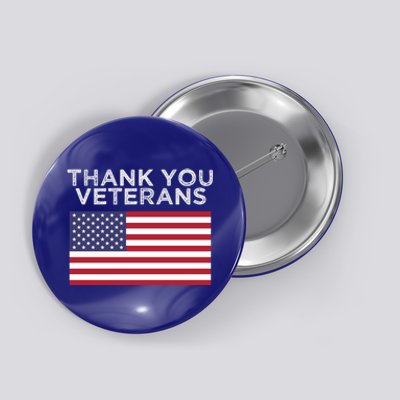 Thank You Veterans For Veterans Day Gift Button