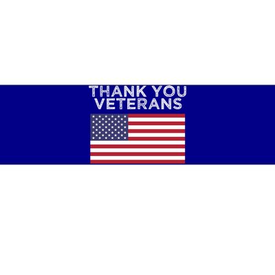 Thank You Veterans For Veterans Day Gift Bumper Sticker