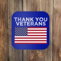 Thank You Veterans For Veterans Day Gift Coaster