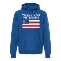 Thank You Veterans For Veterans Day Gift Premium Hoodie