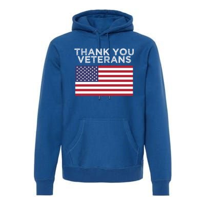 Thank You Veterans For Veterans Day Gift Premium Hoodie