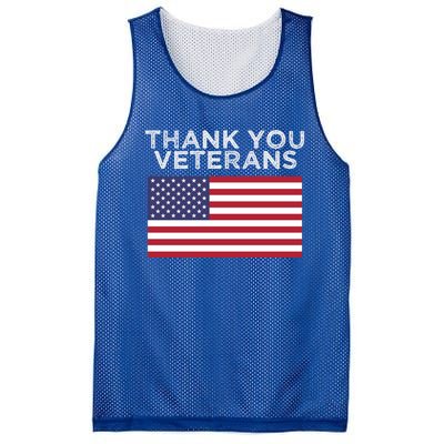 Thank You Veterans For Veterans Day Gift Mesh Reversible Basketball Jersey Tank