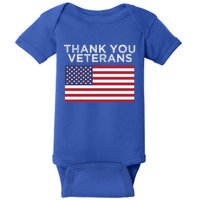 Thank You Veterans For Veterans Day Gift Baby Bodysuit