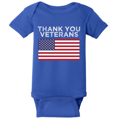 Thank You Veterans For Veterans Day Gift Baby Bodysuit