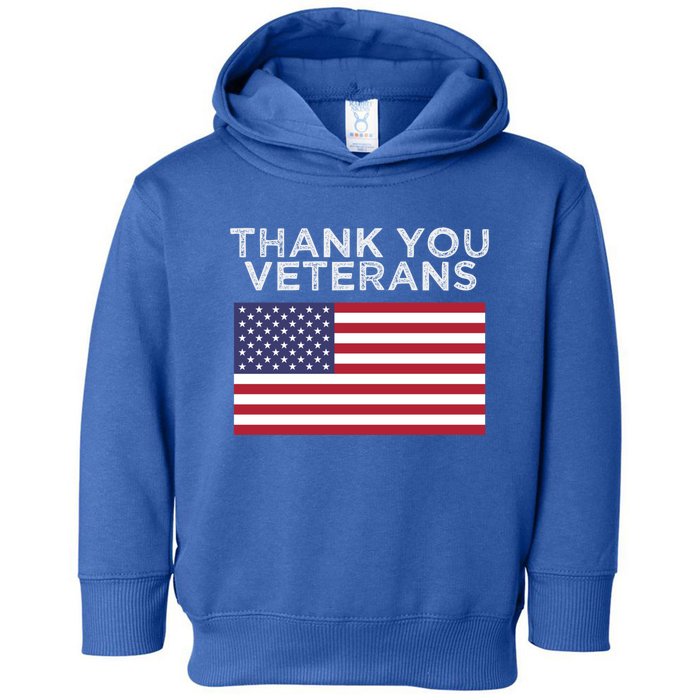 Thank You Veterans For Veterans Day Gift Toddler Hoodie