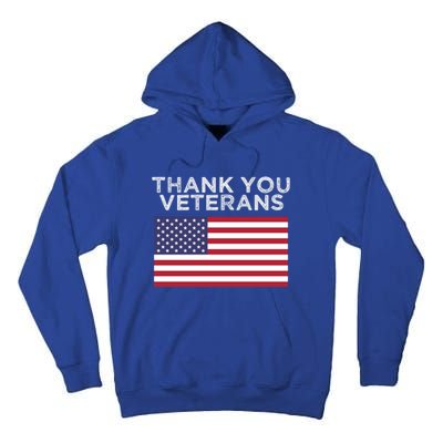 Thank You Veterans For Veterans Day Gift Tall Hoodie