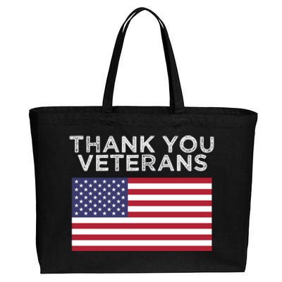 Thank You Veterans For Veterans Day Gift Cotton Canvas Jumbo Tote