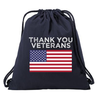 Thank You Veterans For Veterans Day Gift Drawstring Bag