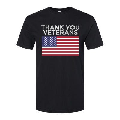 Thank You Veterans For Veterans Day Gift Softstyle CVC T-Shirt