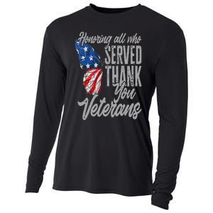 Thank You Veterans Day Honoring All Who Served Butterfly Cooling Performance Long Sleeve Crew