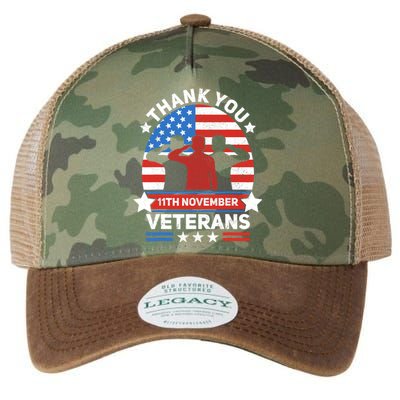 Thank You Veterans Day Patriotic American Flag Usa Veteran Legacy Tie Dye Trucker Hat