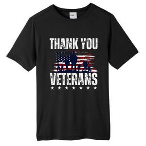 Thank You Veterans Day Memorial Day Partiotic Military Usa Tall Fusion ChromaSoft Performance T-Shirt