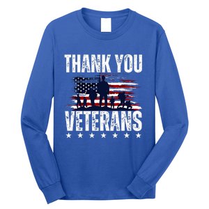 Thank You Veterans Day Memorial Day Partiotic Military Usa Long Sleeve Shirt