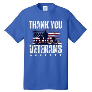 Thank You Veterans Day Memorial Day Partiotic Military Usa Tall T-Shirt