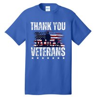 Thank You Veterans Day Memorial Day Partiotic Military Usa Tall T-Shirt