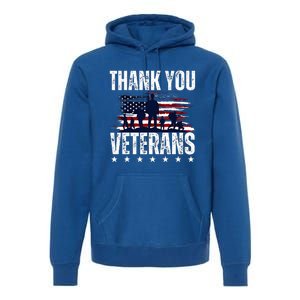 Thank You Veterans Day Memorial Day Partiotic Military Usa Premium Hoodie